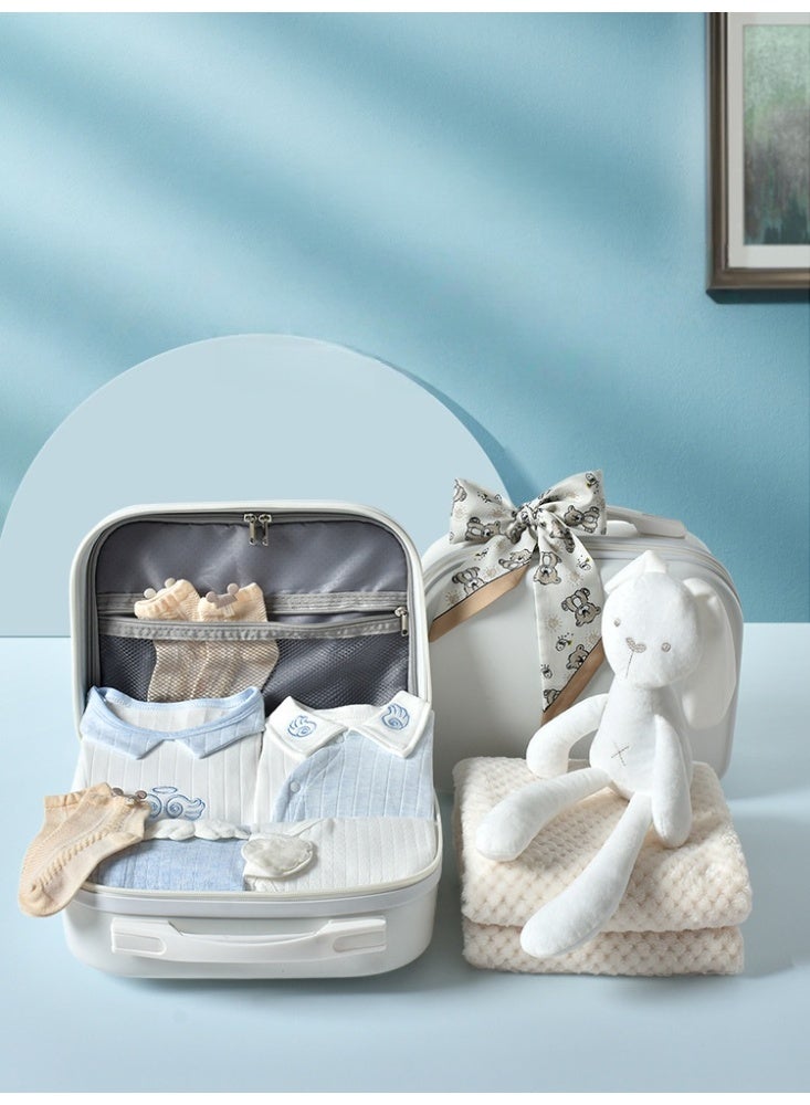 MIXDE 23 pieces of baby clothes, newborn gift box set, newly born one month old baby meeting gift supplies, light luxury high-end - Image 2